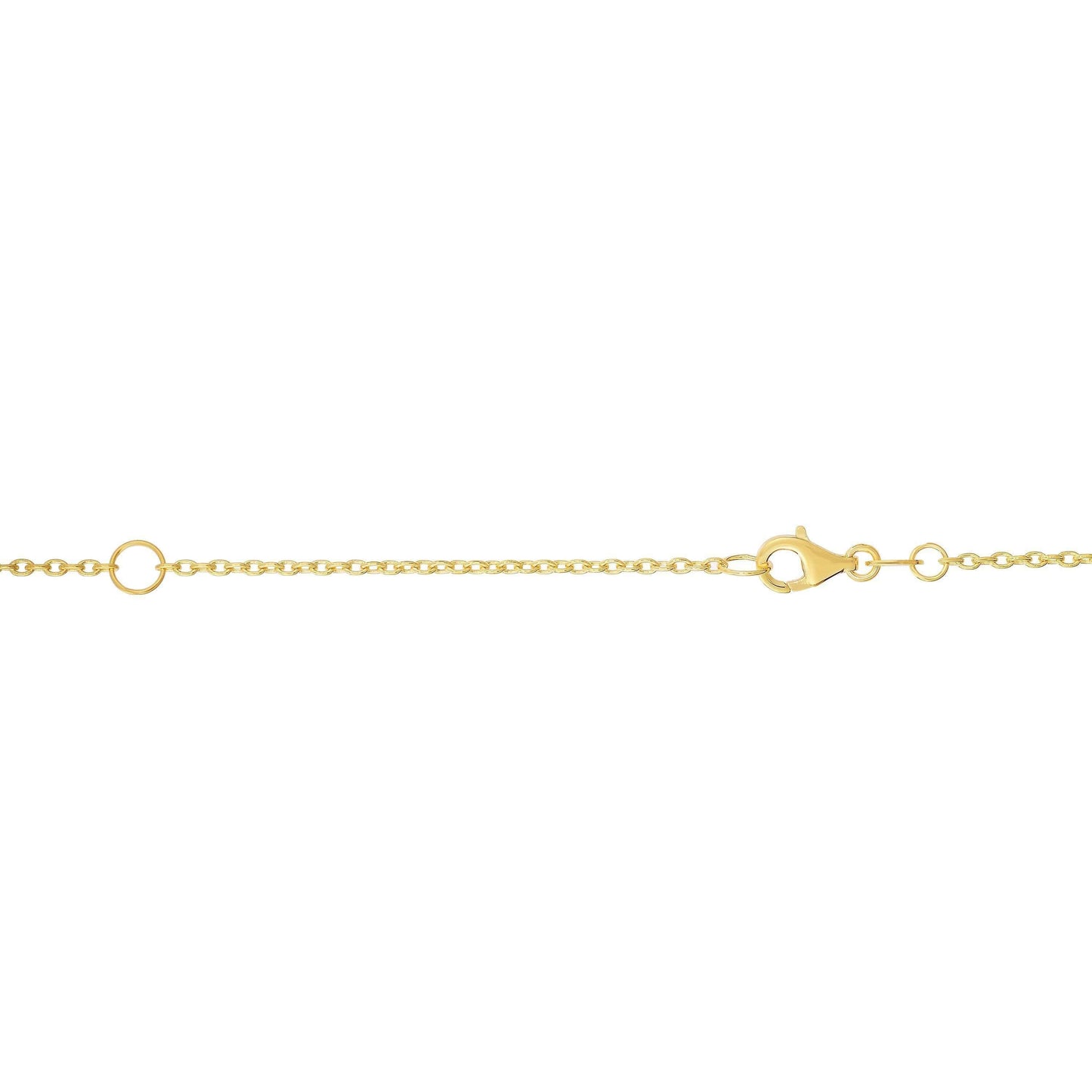 14K 1/4 Carat Diamond Pendant with Adjustable 16-18" Necklace