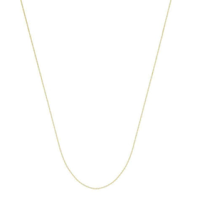 14K Gold 0.73 mm Box Chain with Lobster Claw Clasp