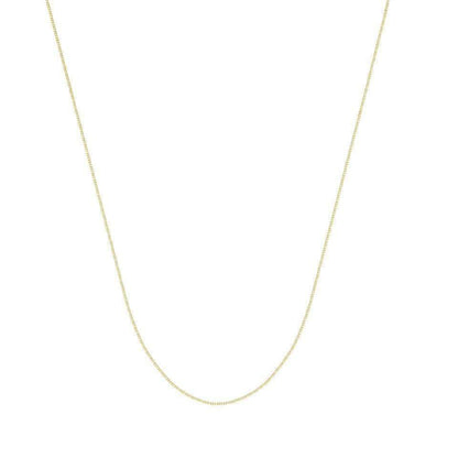 14K Gold 0.96 mm Box Chain with Lobster Claw Clasp