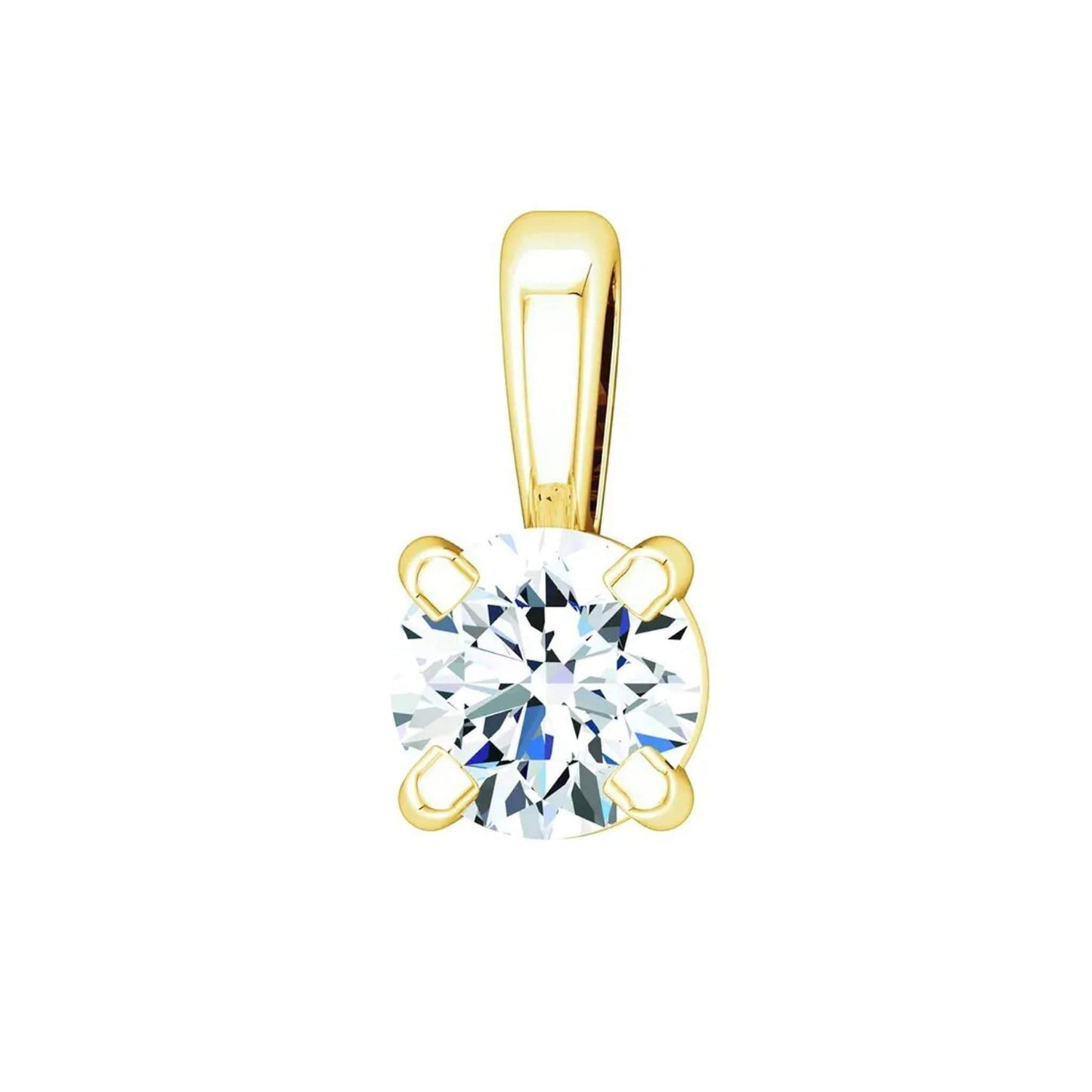 14K Karat Diamond Pendant with Adjustable 16-18" Necklace