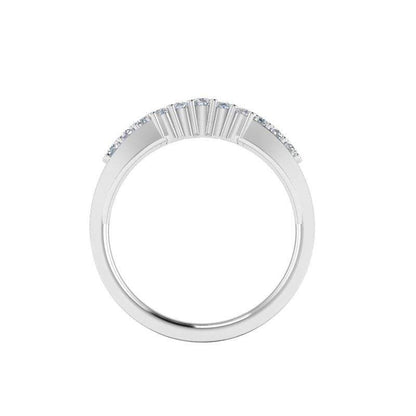 Tiara Custom Contour Diamond Wedding Ring