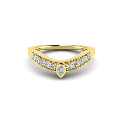 Ayla Custom Contour Diamond Wedding Ring