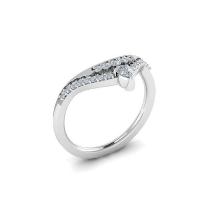 Principessa Custom Contour Diamond Wedding Ring