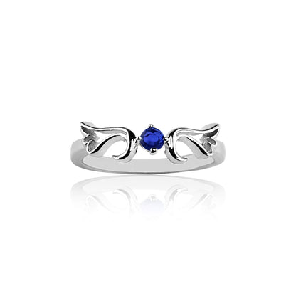 Sapphire Guardian Angel Ring- September